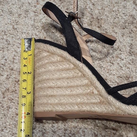 KATE ♤ SPADE sz 8.5 sandal wedges ~wore 1x - Picture 5 of 5